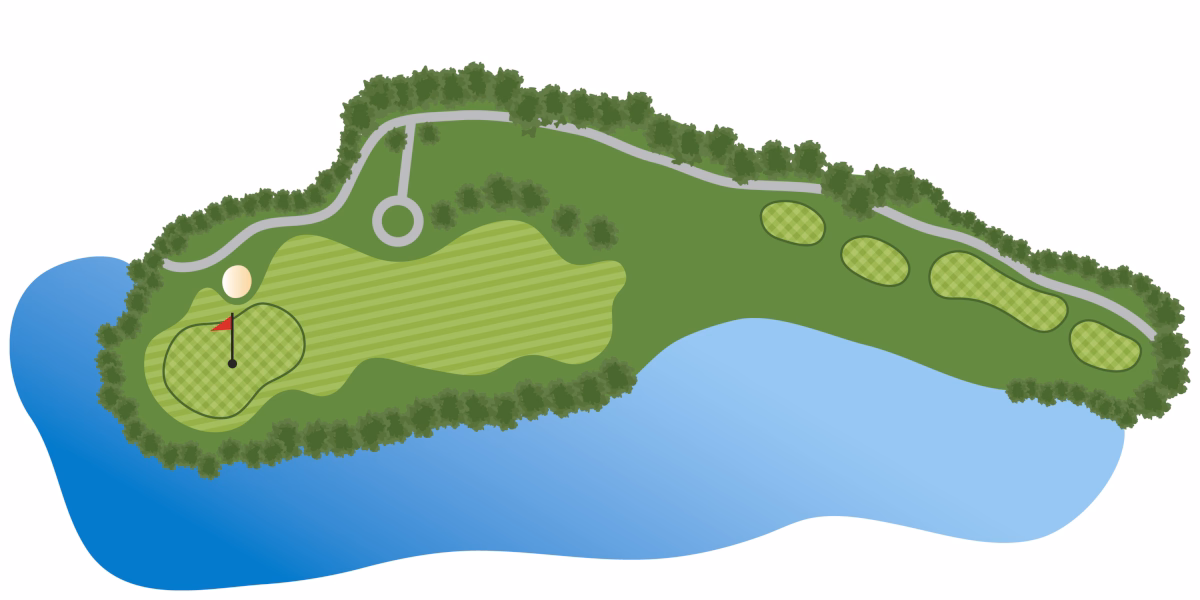 Z czego składa się dołek golfowy - anatomia pola