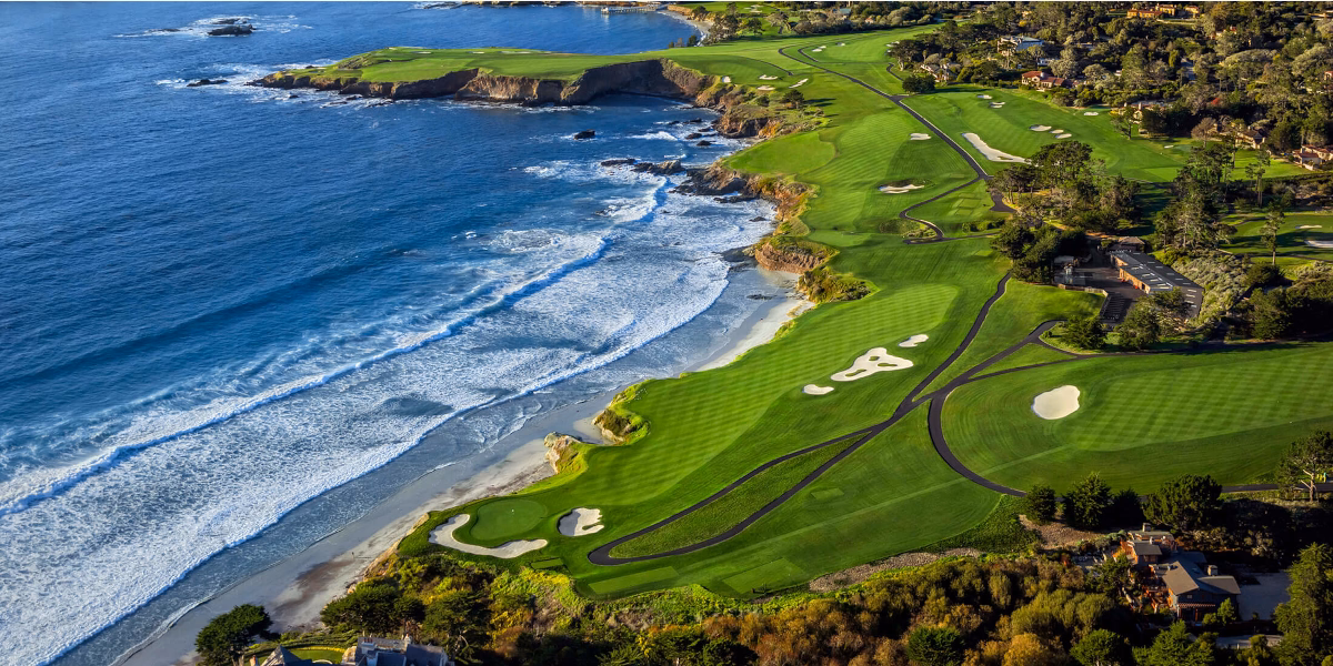 Najważniejsze turnieje golfowe - Pebble Beach widok z góry